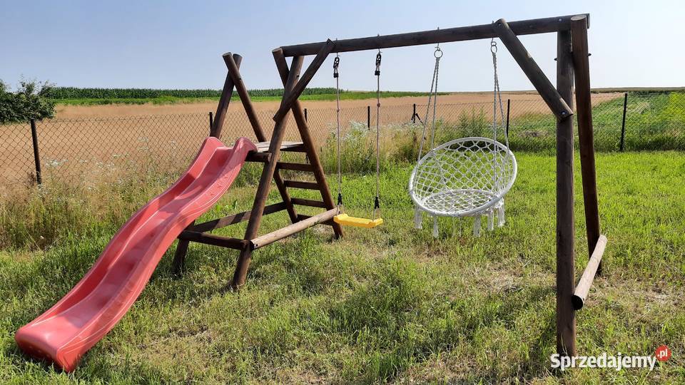 Drewniany Plac Zabaw do Ogrodu GOOFY Zjeżdżalnia sprzedam