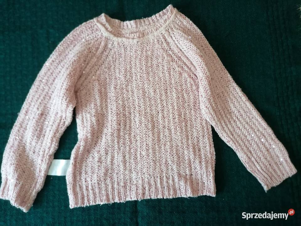 Sweterek z cekinami dziewczynki 104 łódzkie Łódź