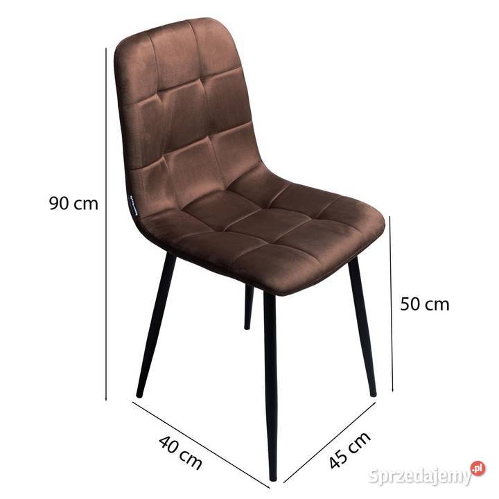 Krzesło tapicerowane welurowe do salonu jadalni 40cm wielkopolskie Poznań sprzedam