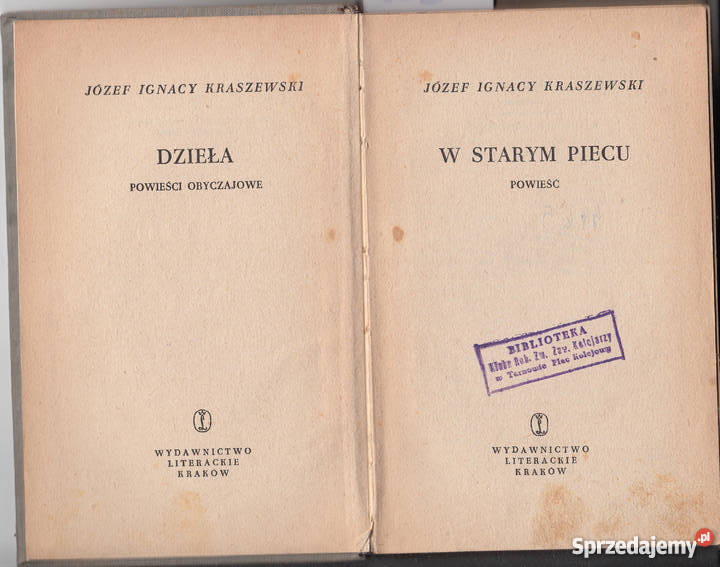0956 W STARYM PIECU JÓZEF IGNACY KRASZEWSKI Czyrna