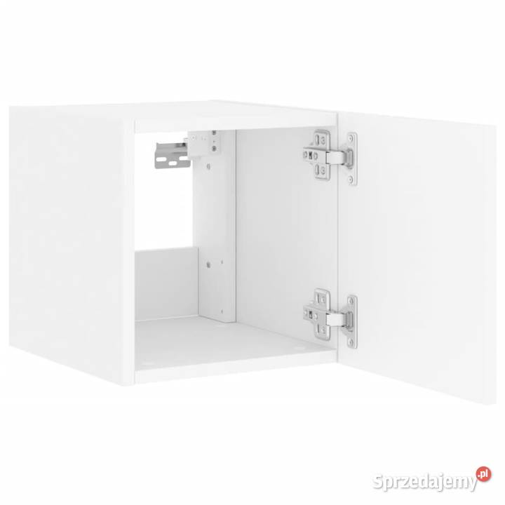 Ścienna szafka TV z LED biała 305x35x30 WM837218 Warszawa