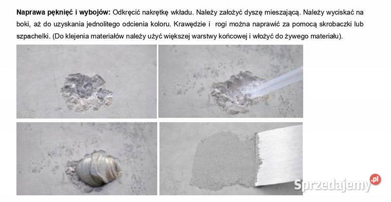 Klej do szybkich napraw pęknięć betonu można i lubelskie Lublin