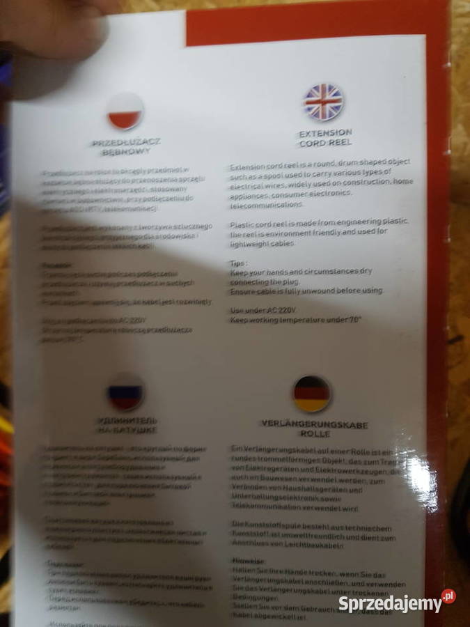 Przedłużacz bębnowy 50m kabla 3x 25mm na bębnie Głogowa sprzedam