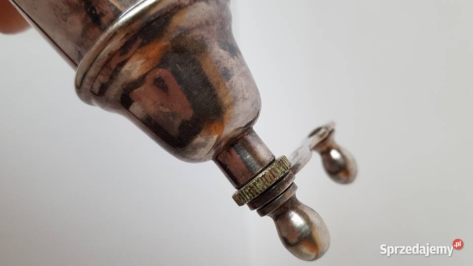 Sygnowana platerowana solniczka i pieprzniczka śląskie