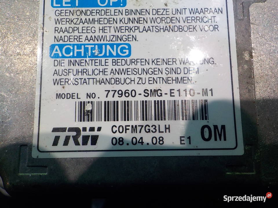 HONDA CIVIC VIII UFO 18 IVTEC 5D modul sensor osobowe Wyposażenie elektryczne Suków sprzedam