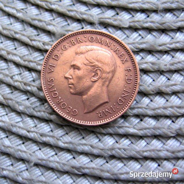 Wielka Brytania 1 Farting 1943r Kalisz sprzedam