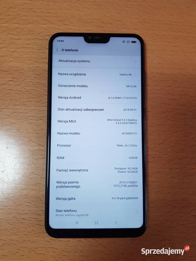 Xiaomi Mi 8 Lite Midnight Black 4 GB RAM 64 GB Xiaomi mazowieckie Warszawa sprzedam
