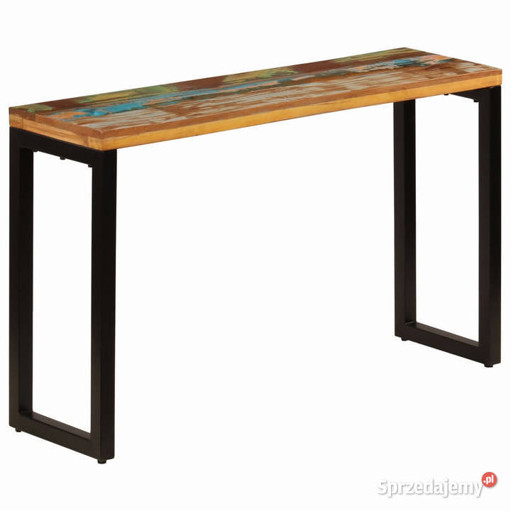 Stolik konsola 120x35x76 z drewna z odzysku i