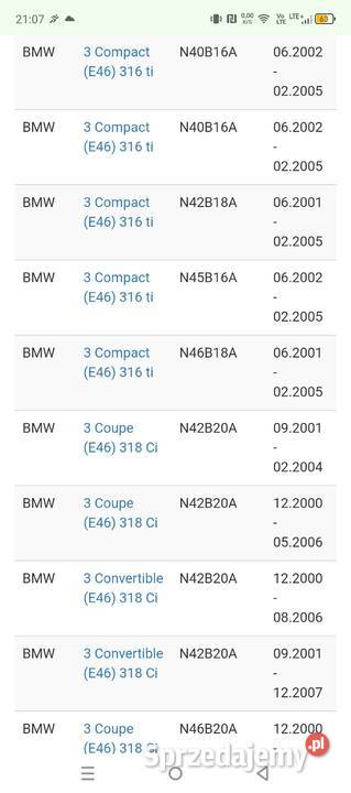 Alternator regenerowany BMW