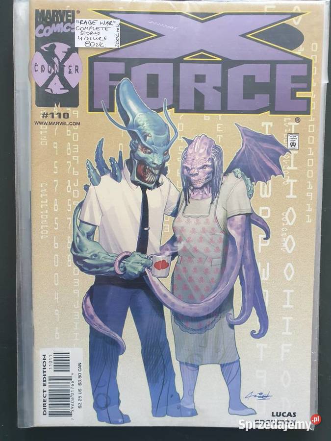 XForce Rage War 4 komiksy Marvel USA 2001 pomorskie