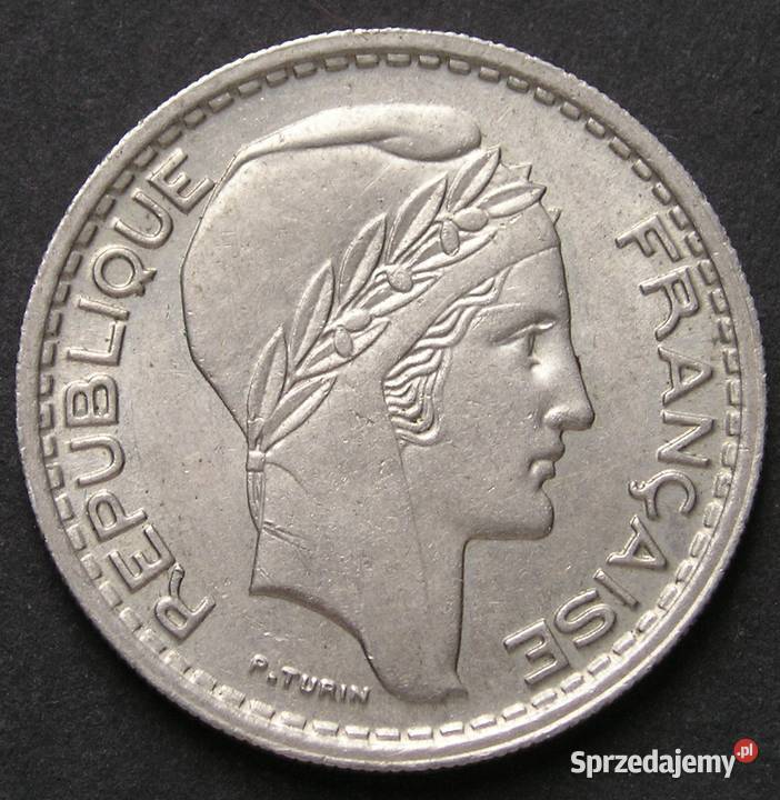Francja 10 franków 1949 stan 12 Łódź