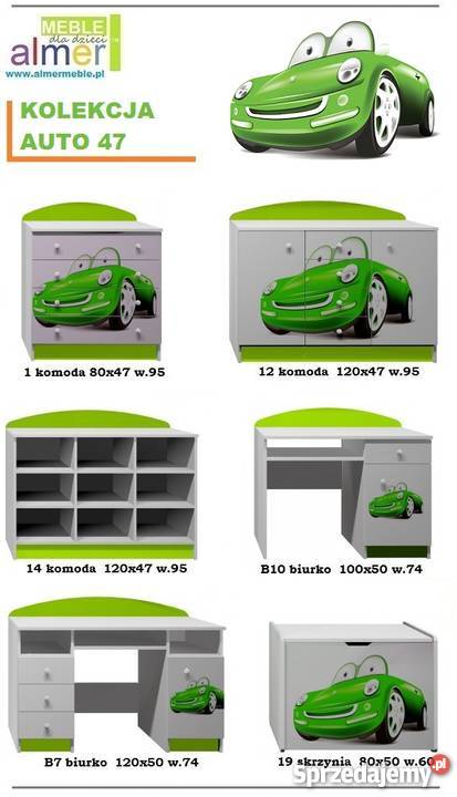 AUTO 47 B7 biurko dziecięce 120x50 w74 Wrocław