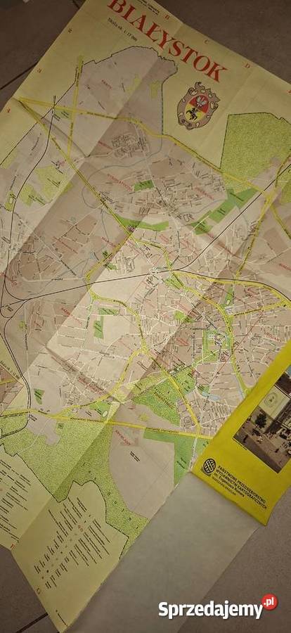 Białystok Plan Miasta 1988 r Oryginał PRL Rzadki Ostrów Wielkopolski