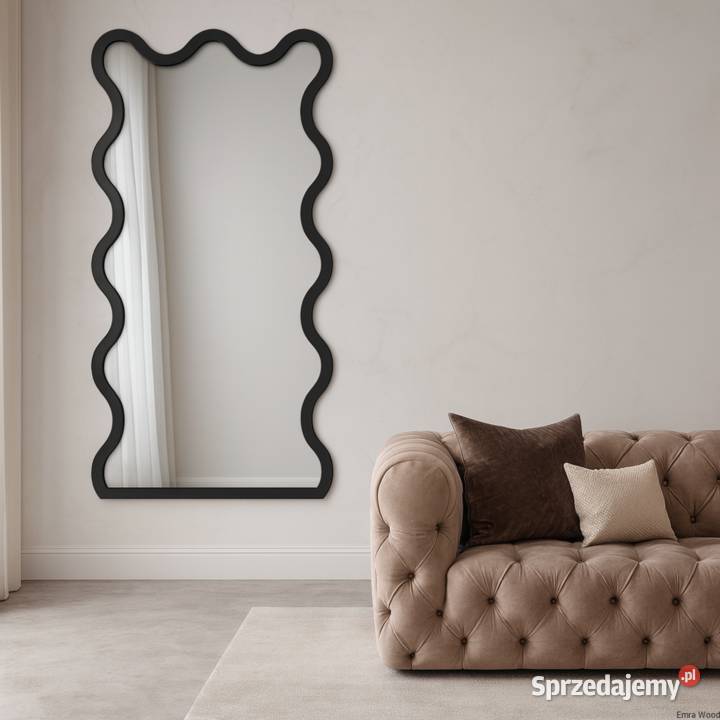 Lustro nieregularne w ramie mdf TWIST Blobs Warszawa