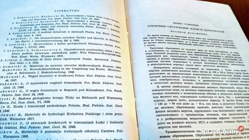 Trzeciorzęd Łodzi i okolic Feliks Różycki twarda Książki naukowe i popularnonaukowe Gdańsk