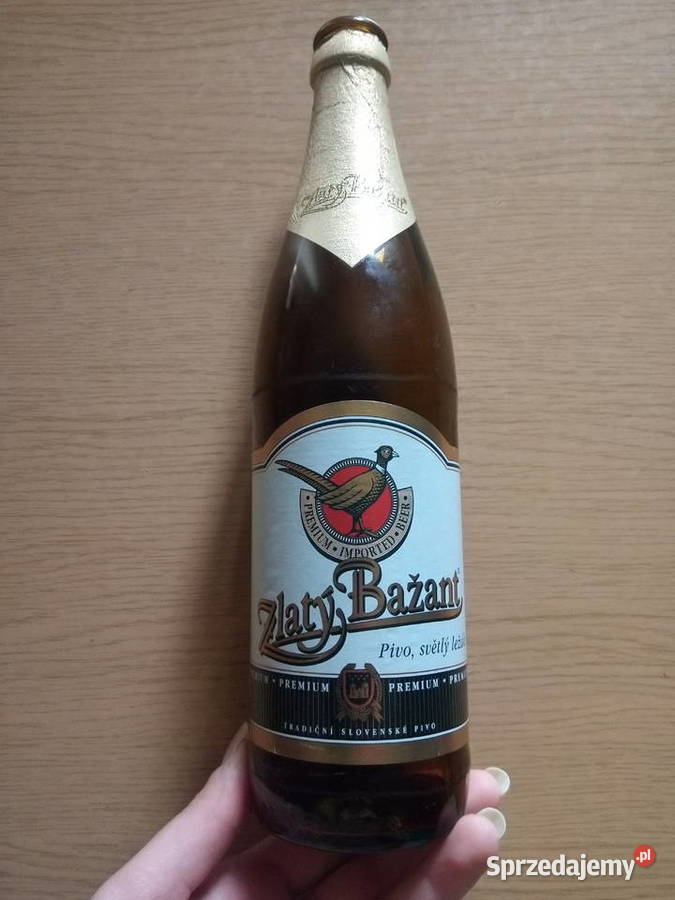 Butelka piwie Zlaty Bazant z ok 2006 roku