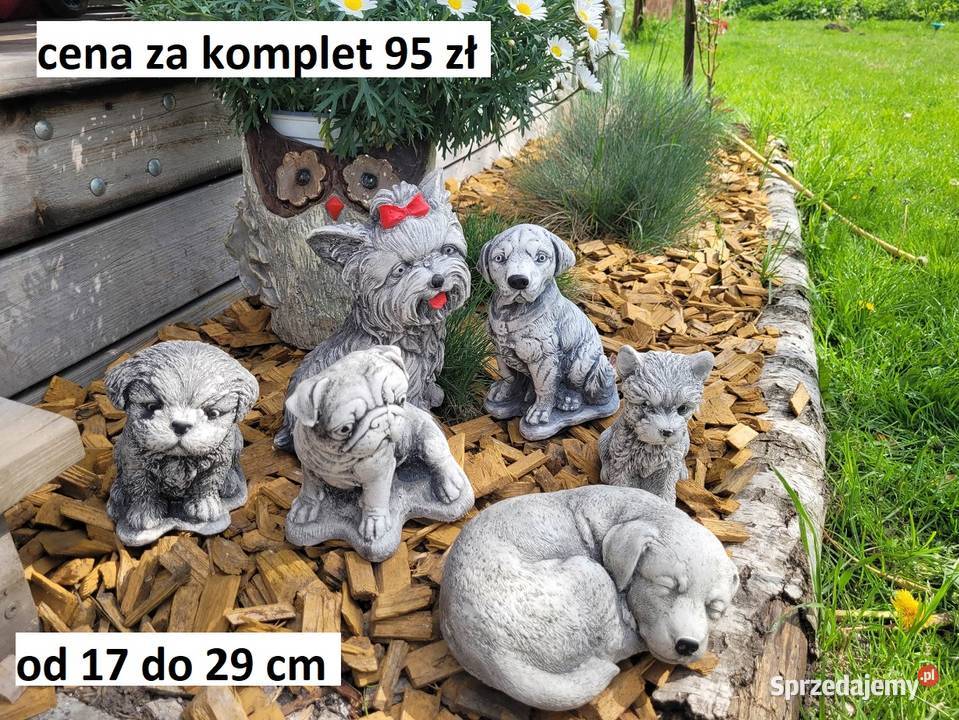 figurki ogrodowe kotek żaba jeżyk piesek figurka Wrocław