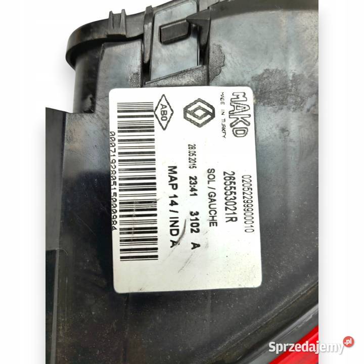 LAMPA LEWA Renault Clio IV HTB 20122016 tylna osobowe lubelskie Chełm