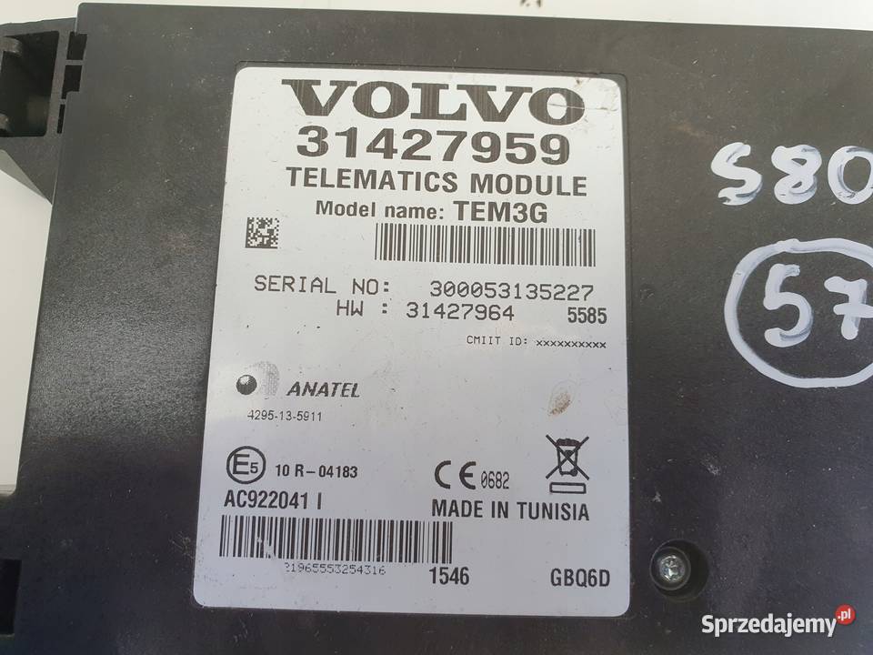Volvo S80 II V70 III MODUŁ STEROWNIK Komputer Chełm
