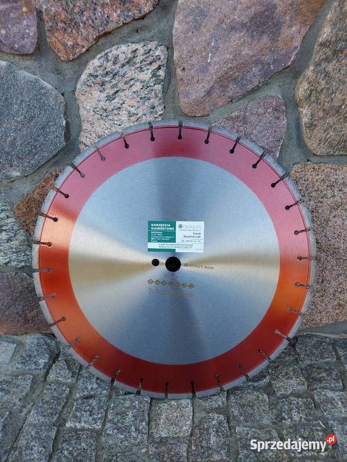 Tarcze diamentowe 400mm i 450mm do kostki świętokrzyskie Domaszowice
