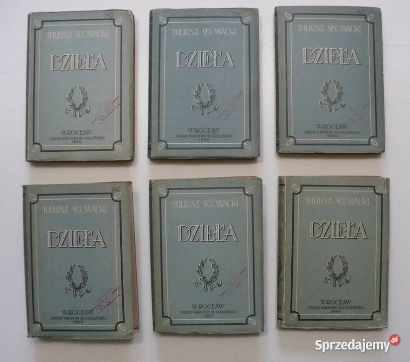 Słowacki Dzieła tom 1 12 Komplet 1949 Białystok