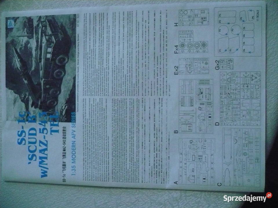 modelarstwo SCUD nowy duży 135 Dragon Wałbrzych