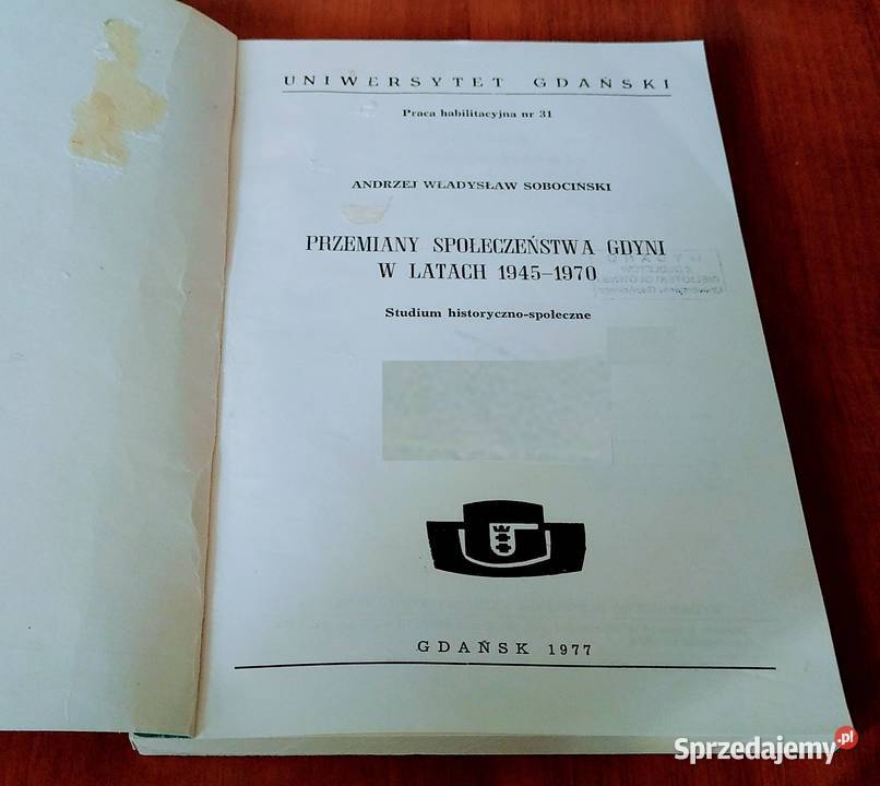 Przemiany społeczeństwa Gdyni w latach 19451970 Gdańsk sprzedam