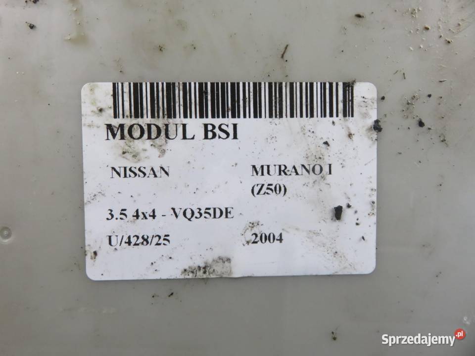 BSI NISSAN MURANO I Z50 35 4x4 VQ35DE 284B7CA006 osobowe