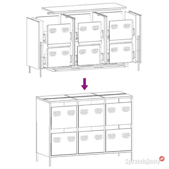 Szafka biała 1015x39x735 stal walcowana na zimno mazowieckie
