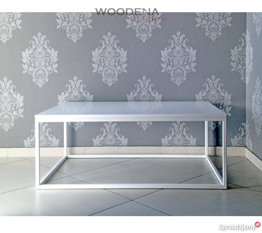 PURE Stolik kawowy loftowy biały Warszawa