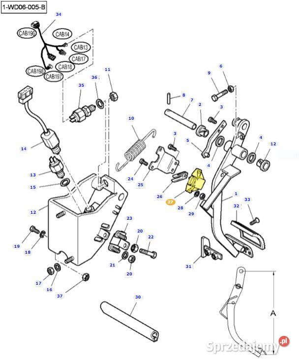 Czujnik położenia sprzęgła AGCO Massey Ferguson Białystok