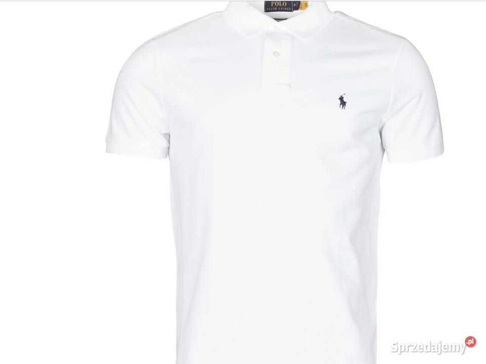 Koszulka POLO RALPH LAUREN ML Biała NOWA Odzież i bielizna męska Nowa Sól