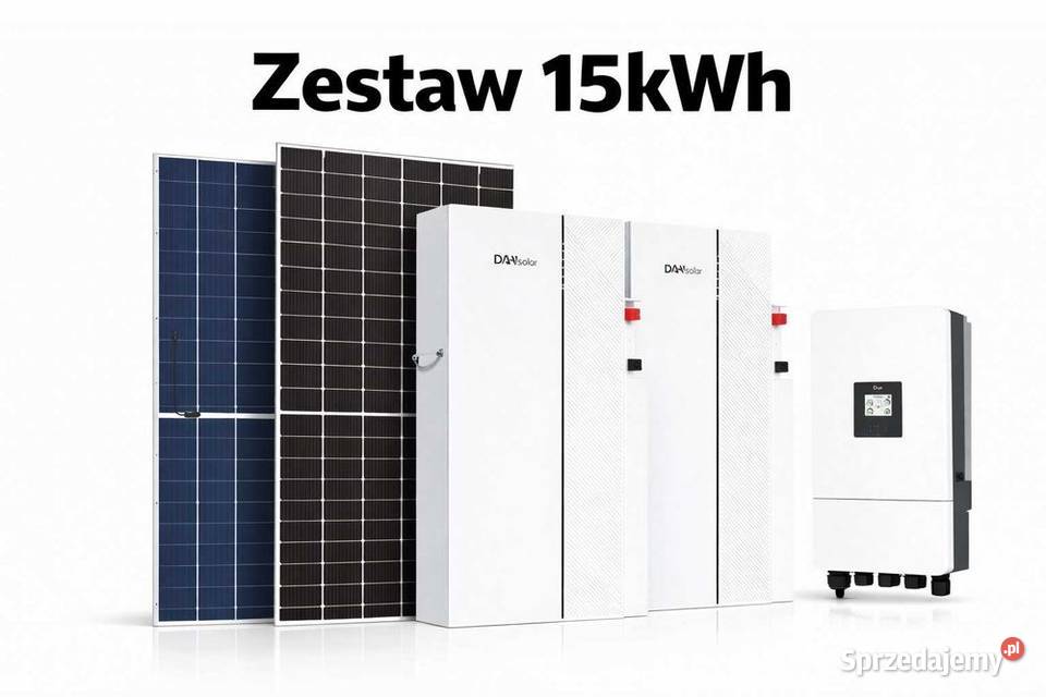 Zestaw budżetowy 15kWh LV panele inwerter 3 fazy małopolskie