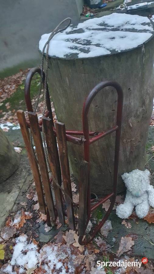 Oryginalne sanki stare retro vintage metalowe Pozostałe Warszawa