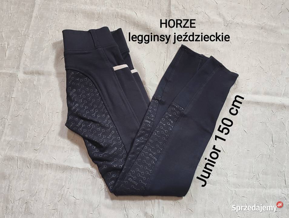 Bryczesy legginsy jeździeckie silikonowy lej Jasień