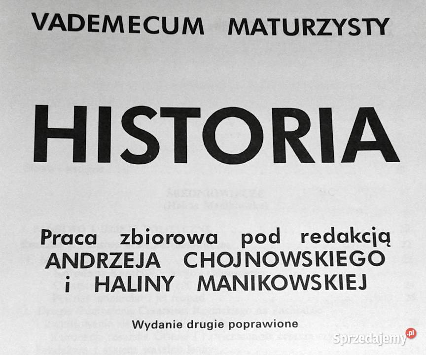 Historia Vademecum maturzysty A Chojnowski lubelskie Chełm