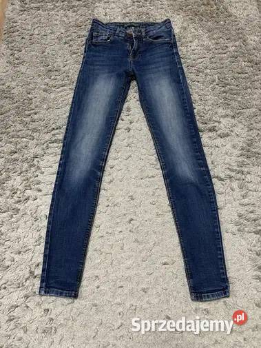Spodnie dżinsowe damskie Bershka 34 xs niebieski Chełm