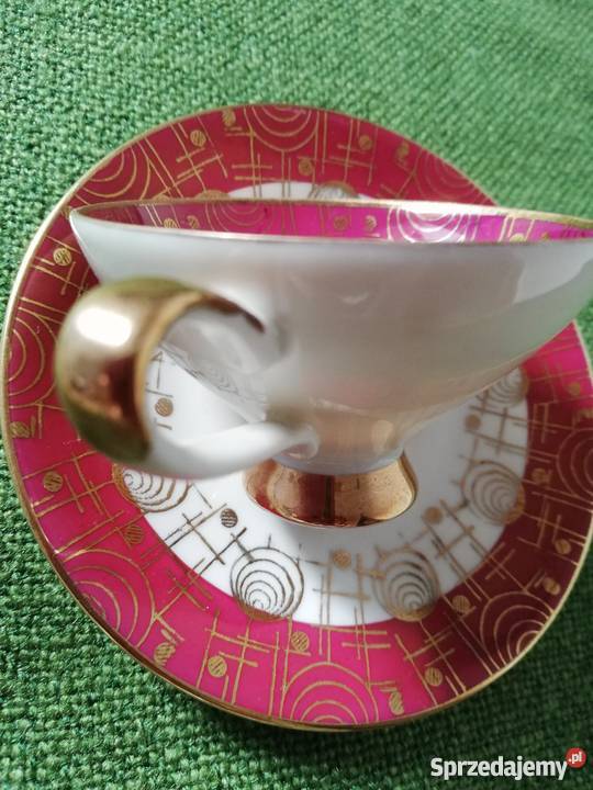 Filiżanka sygnowana miecze KPM Porcelana i szkło Gorlice