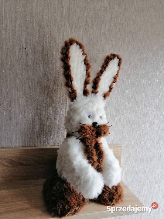 Zajączek wielkanocny biały Dekoracja świąteczna Katowice