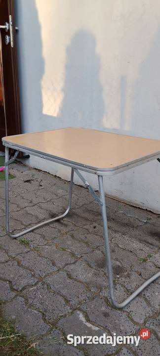 Stolik turystyczny PRL campingowy aluminiowy Łódź