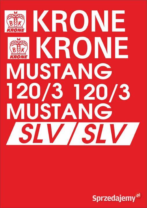 Naklejki Krone Mustang