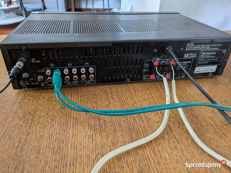 Amplituner Technics SA160 Głośniki EDL265WS Józefosław