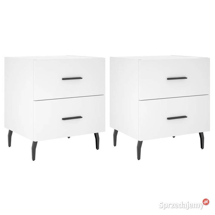 Szafki nocne 2 białe 40x35x475 WM827341 mazowieckie Warszawa