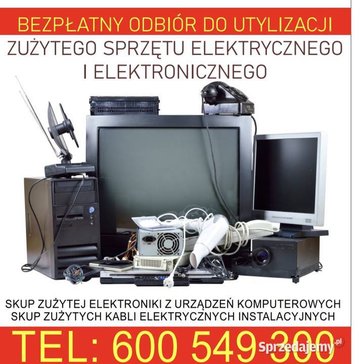 Odbiór do utylizacji zużytego sprzętu Skup surowców i elektroniki