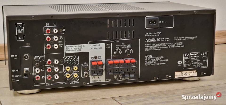 Amplituner Technics SAEX510 CD Technics SLPG580a mazowieckie sprzedam
