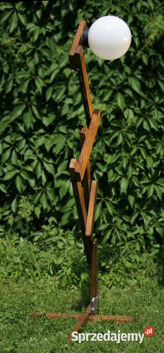 Dębowa lampa ogrodowa ARTstyle design Warszawa sprzedam