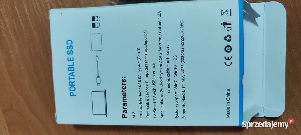Dysk Zewnętrzny SSD1T Nie używany Okazja Dyski Kielce