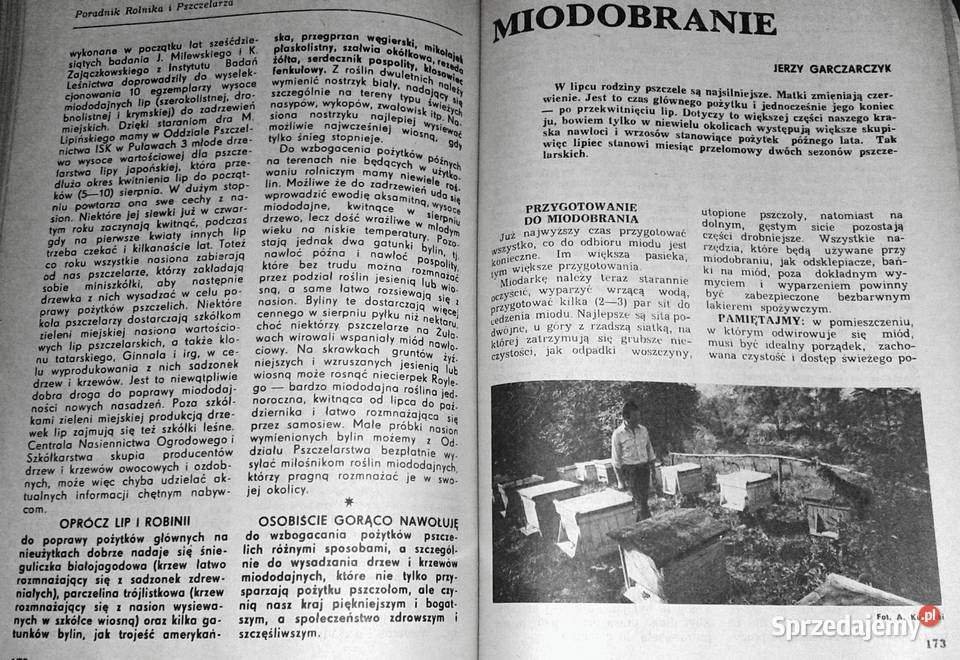 Poradnik rolnika i pszczelarza kalendarz na 1988