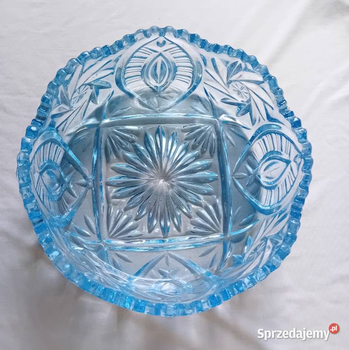 Błękitna misa HSG Ząbkowice numer katalogowy Porcelana i szkło Koźminek sprzedam