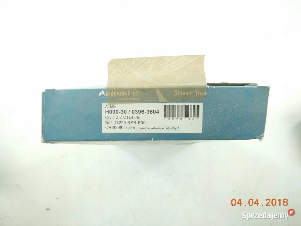 FILTR POWIETRZA HONDA CIVIC VIII 22 CTDi osobowe